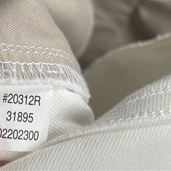 Spanx 20312R Stretch Twill Cropped Wide Leg Khaki pull on ankle Pants White Sz M - Picture 15 of 16